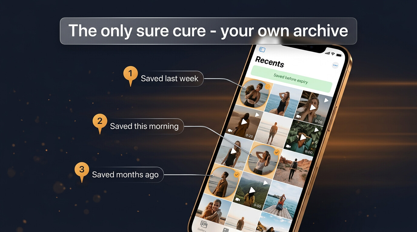 Your own archive of saved Instagram stories is the only sure cure